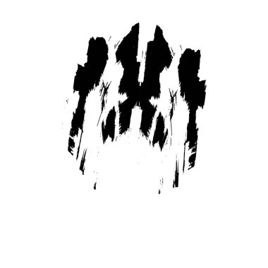  beyaz arkaplanda mürekkep fırçası darbesi