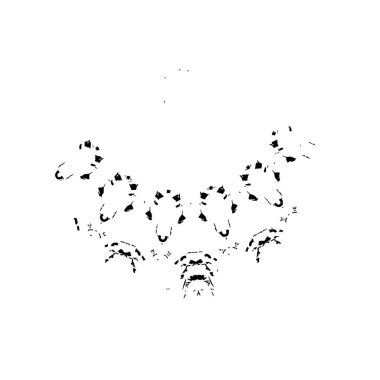  beyaz arkaplanda mürekkep fırçası darbesi