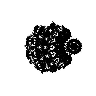 grunge siyah fırça darbesi