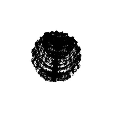 grunge siyah fırça darbesi