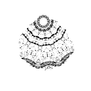  beyaz arkaplanda mürekkep fırçası darbesi