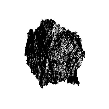 grunge siyah fırça darbesi