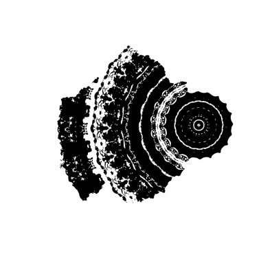  beyaz arkaplanda mürekkep fırçası darbesi