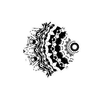  beyaz arkaplanda mürekkep fırçası darbesi