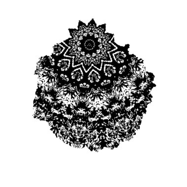 beyaz arka planda yalıtılmış siyah fırça darbesi