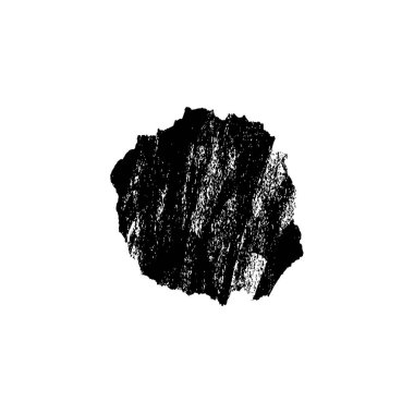 beyaz arka planda yalıtılmış siyah fırça darbesi