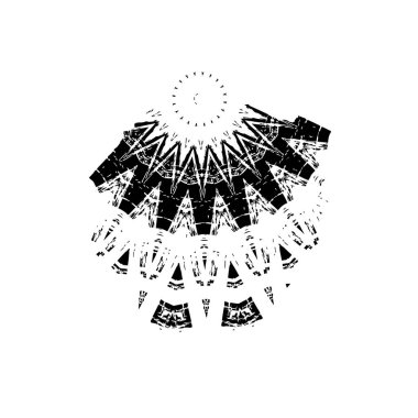 beyaz arka planda yalıtılmış siyah fırça darbesi