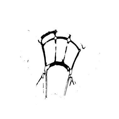 beyaz arka planda yalıtılmış siyah fırça darbesi