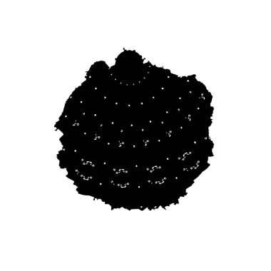 beyaz arka planda yalıtılmış siyah fırça darbesi