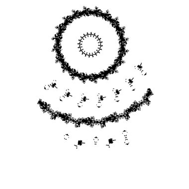 beyaz arka planda yalıtılmış siyah fırça darbesi