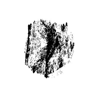 beyaz arka planda yalıtılmış siyah fırça darbesi