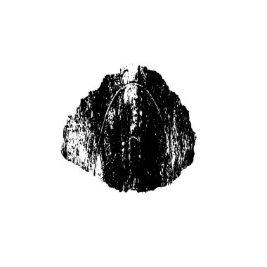 Beyaz arkaplanda soyut grunge siyah nokta izole