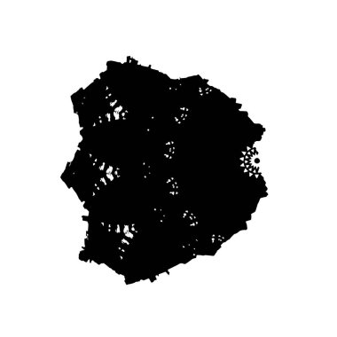 beyaz arka planda yalıtılmış siyah fırça darbesi