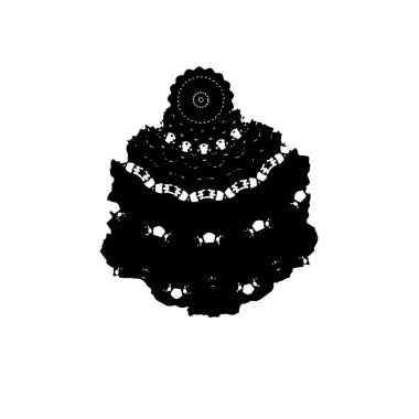 beyaz arka planda yalıtılmış siyah fırça darbesi