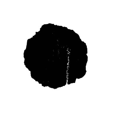 Beyaz arkaplanda soyut grunge siyah nokta izole