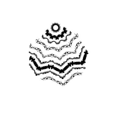 beyaz arka planda yalıtılmış siyah fırça darbesi