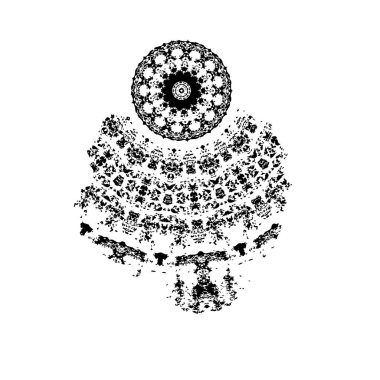 beyaz arka planda yalıtılmış siyah fırça darbesi