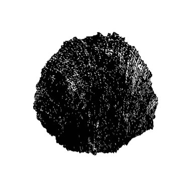 Beyaz arkaplanda soyut grunge siyah nokta izole