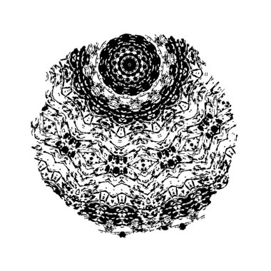 beyaz arka planda yalıtılmış siyah fırça darbesi