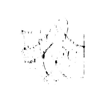 beyaz arka planda yalıtılmış siyah fırça darbesi