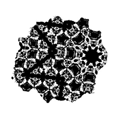 beyaz arka planda yalıtılmış siyah fırça darbesi