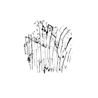 Beyaz arkaplanda soyut grunge siyah nokta izole