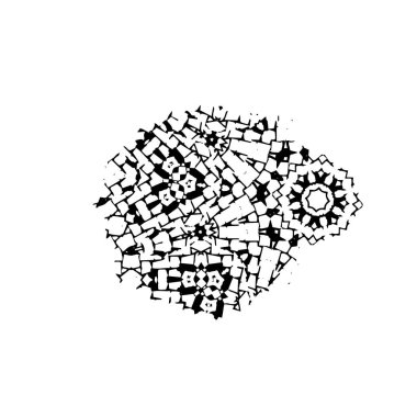 beyaz arka planda yalıtılmış siyah fırça darbesi