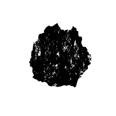 beyaz arka planda yalıtılmış siyah fırça darbesi