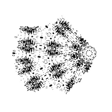 beyaz arka planda yalıtılmış siyah fırça darbesi
