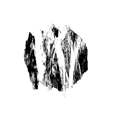 beyaz arka planda yalıtılmış siyah fırça darbesi