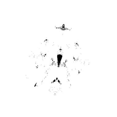 beyaz arka planda yalıtılmış siyah fırça darbesi