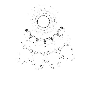 beyaz arka planda yalıtılmış siyah fırça darbesi