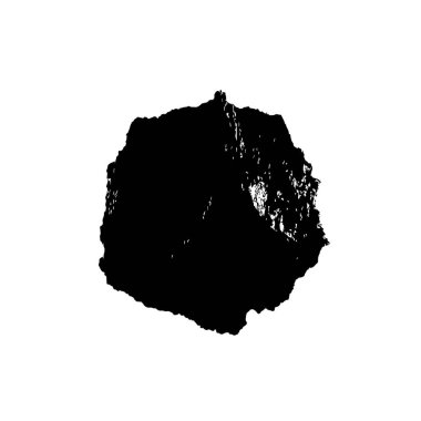 beyaz arka planda yalıtılmış siyah fırça darbesi