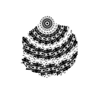 beyaz arka planda yalıtılmış siyah fırça darbesi