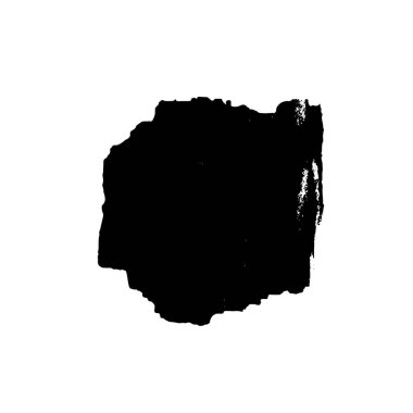 beyaz arka planda yalıtılmış siyah fırça darbesi