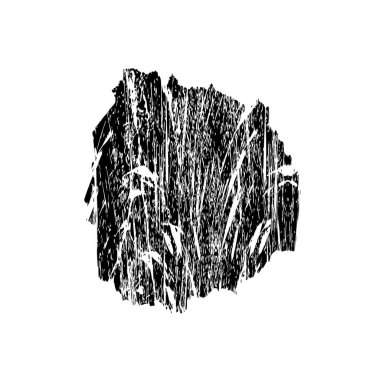 beyaz arka planda yalıtılmış siyah fırça darbesi