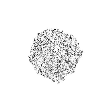 Beyaz arkaplanda soyut mürekkep lekesi, vektör illüstrasyonu