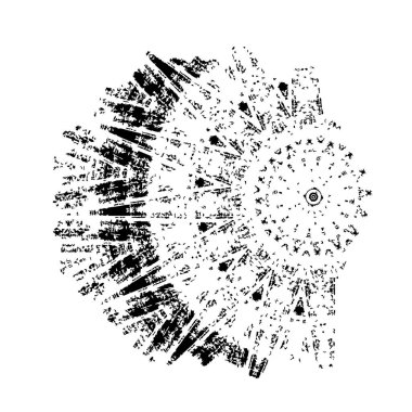 beyaz arka planda yalıtılmış siyah fırça darbesi