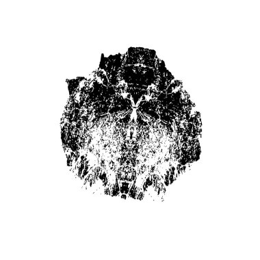 beyaz arka planda yalıtılmış siyah fırça darbesi