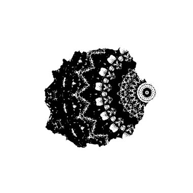 beyaz arka planda yalıtılmış siyah fırça darbesi