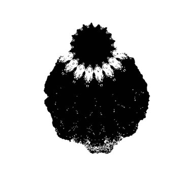 Beyaz arka planda siyah fırça darbesi