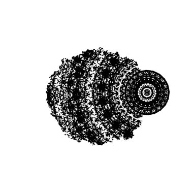 Beyaz arka planda siyah fırça darbesi