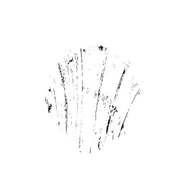 Beyaz arka planda siyah fırça darbesi