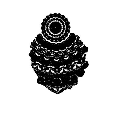 Beyaz arka planda siyah fırça darbesi