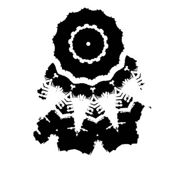 Beyaz arka planda siyah fırça darbesi