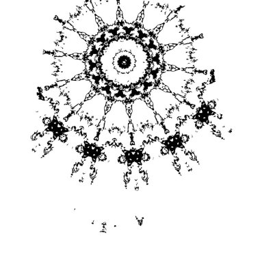 Beyaz arka planda siyah fırça darbesi