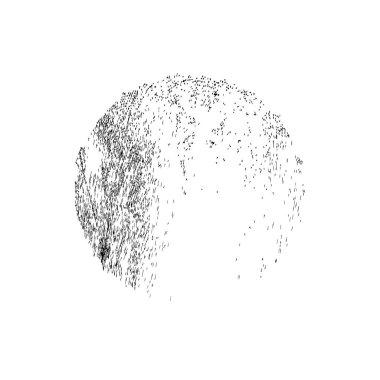 Beyaz arka planda siyah fırça darbesi