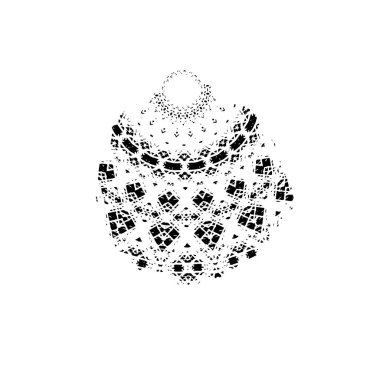 Beyaz arka planda siyah fırça darbesi