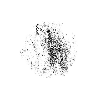 Beyaz arka planda siyah fırça darbesi