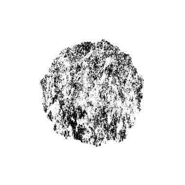 Beyaz arkaplanda soyut grunge siyah nokta izole